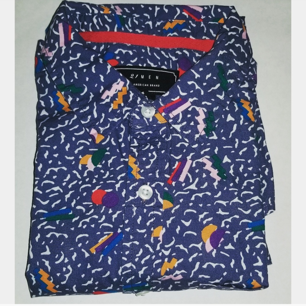 Quirky short sleeved button down